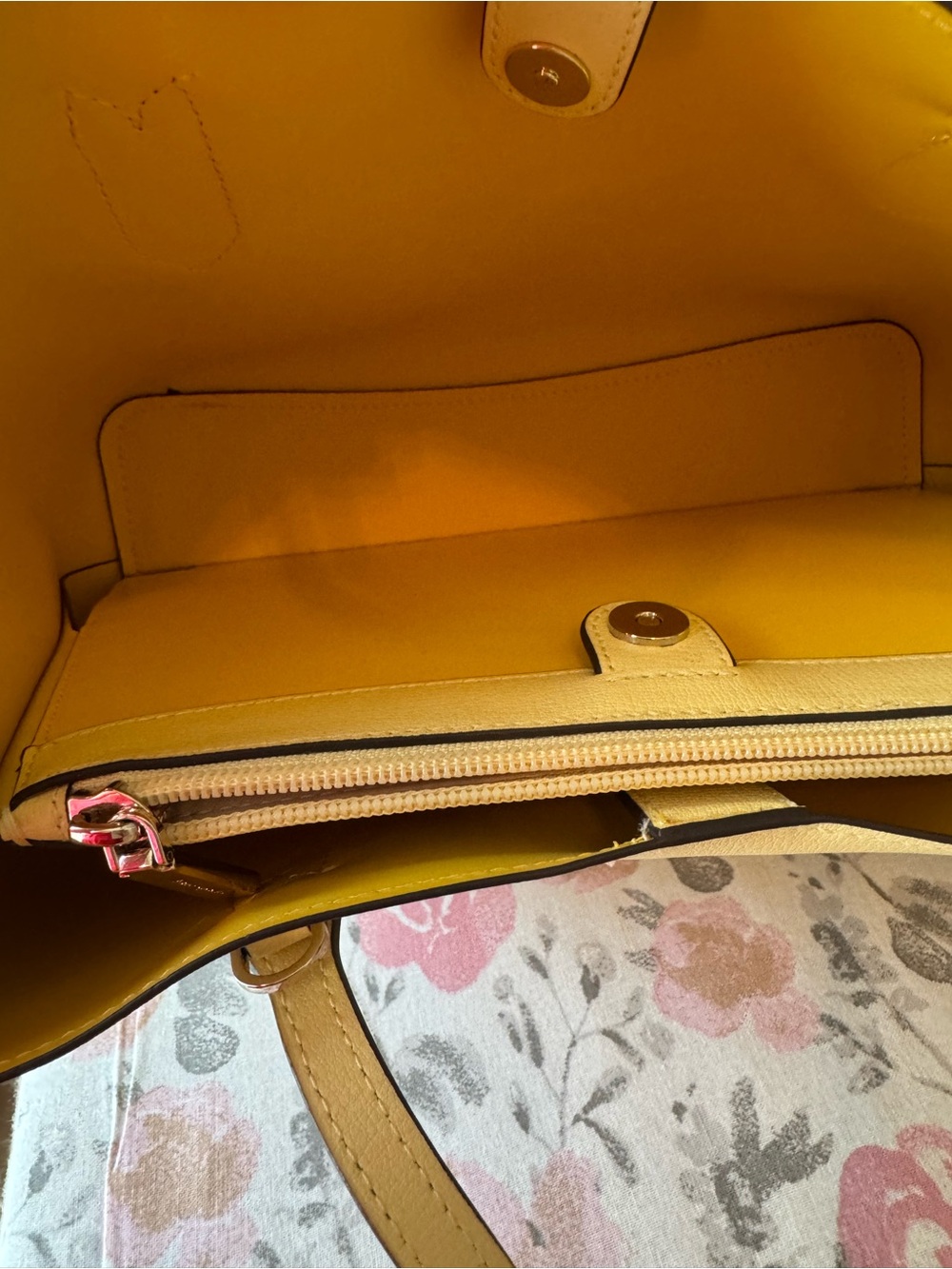kate spade Lemon Yellow Leather Tote - Picture 9 of 16